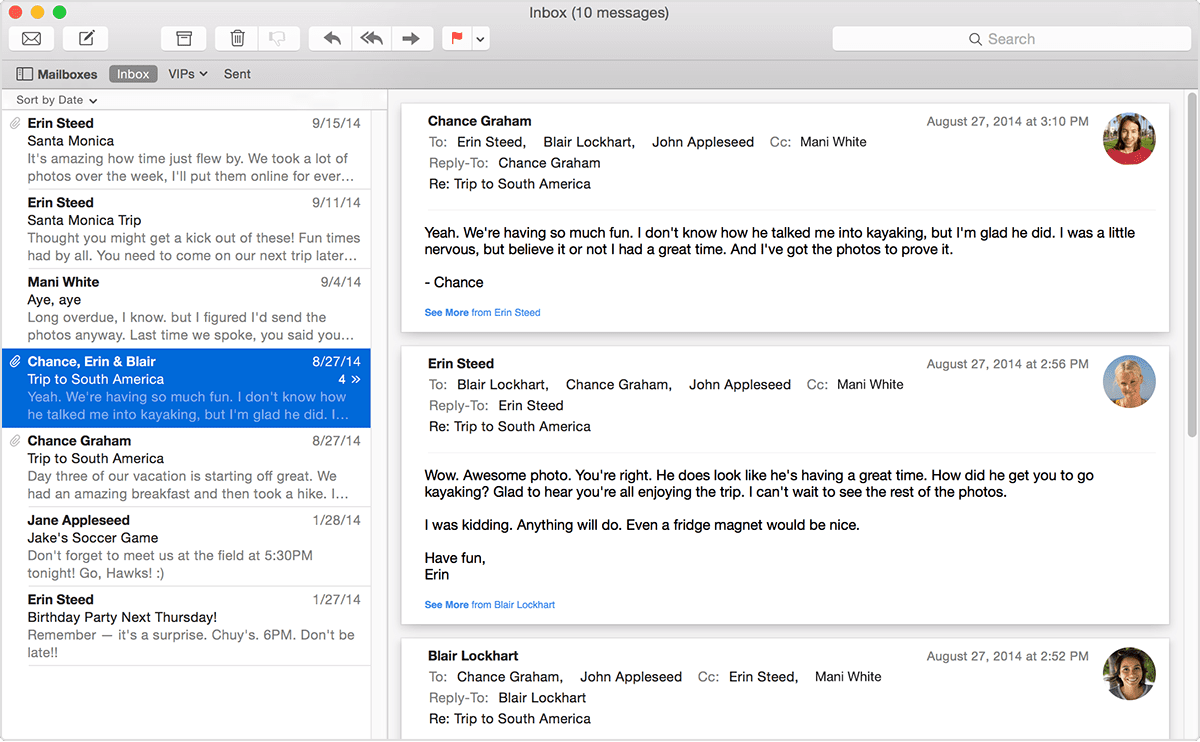 best email app for mac os x